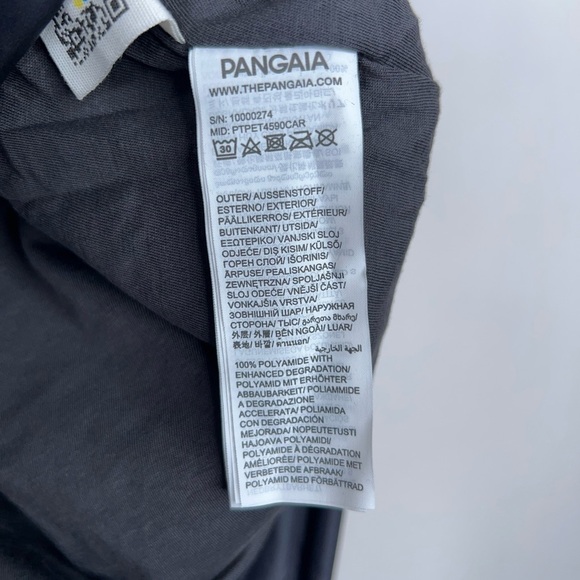 Pangaia Black Nylon Jacket Hooded Zip Up Oversized Unisex Minimalist Medium - Picture 11 of 16